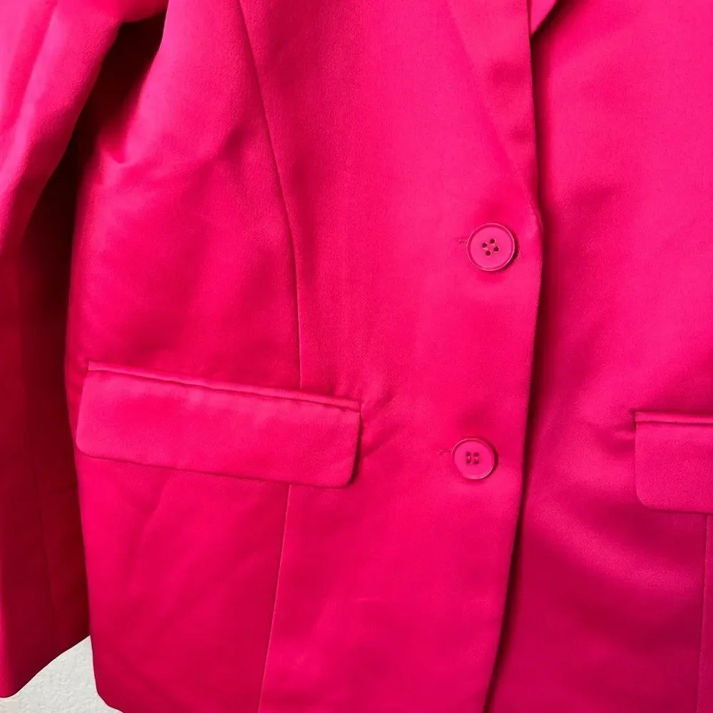 NWT NA-KD Hot Pink Oversized Blazer Size 36 - Small
